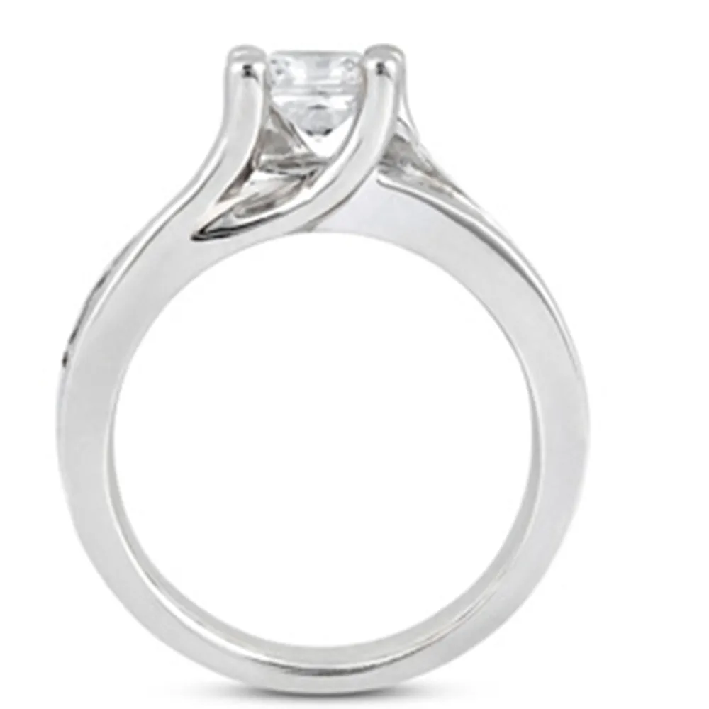 1 1/6ct Channel Set Diamond Ring 14K White Gold