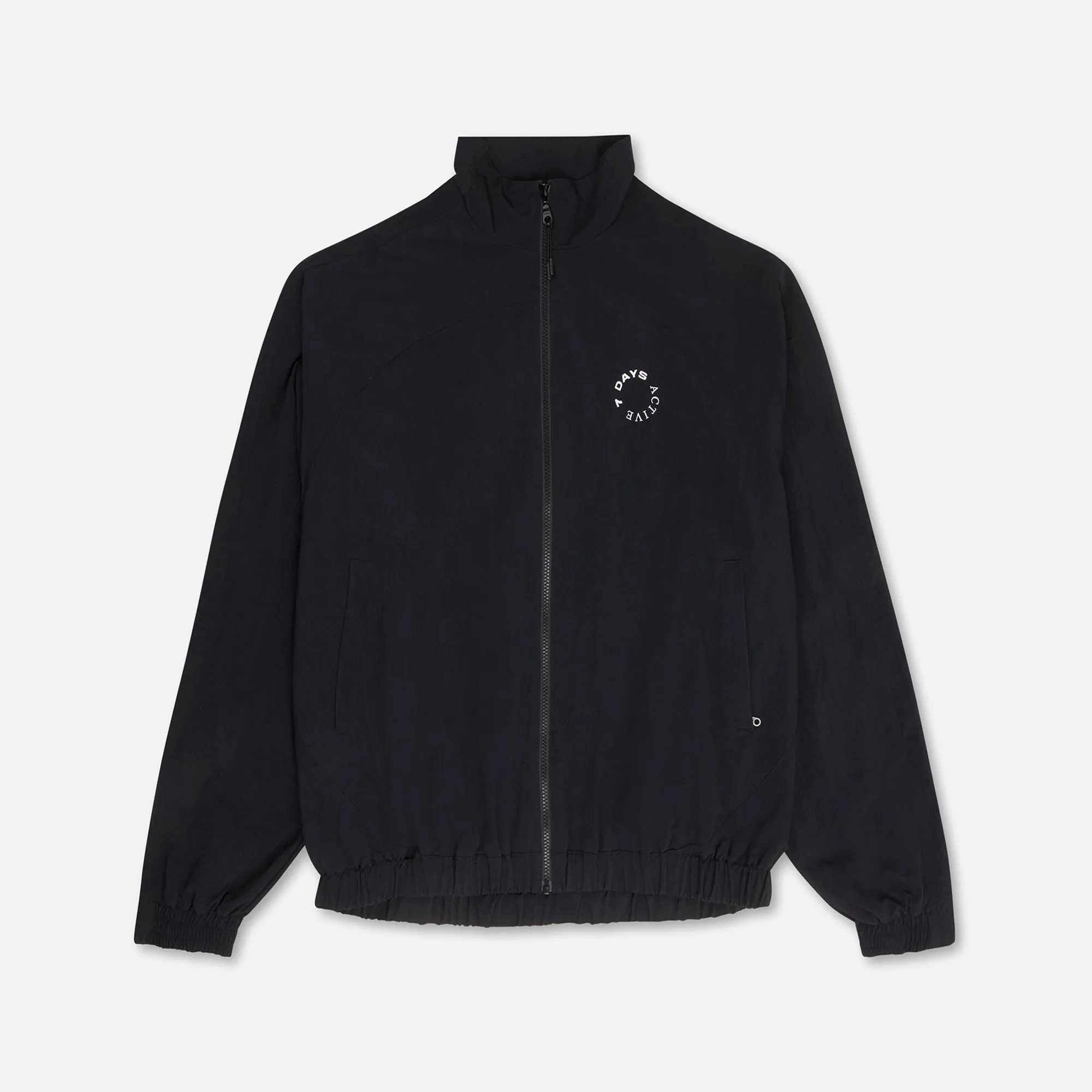 7 Days Active Track Jacket - Black