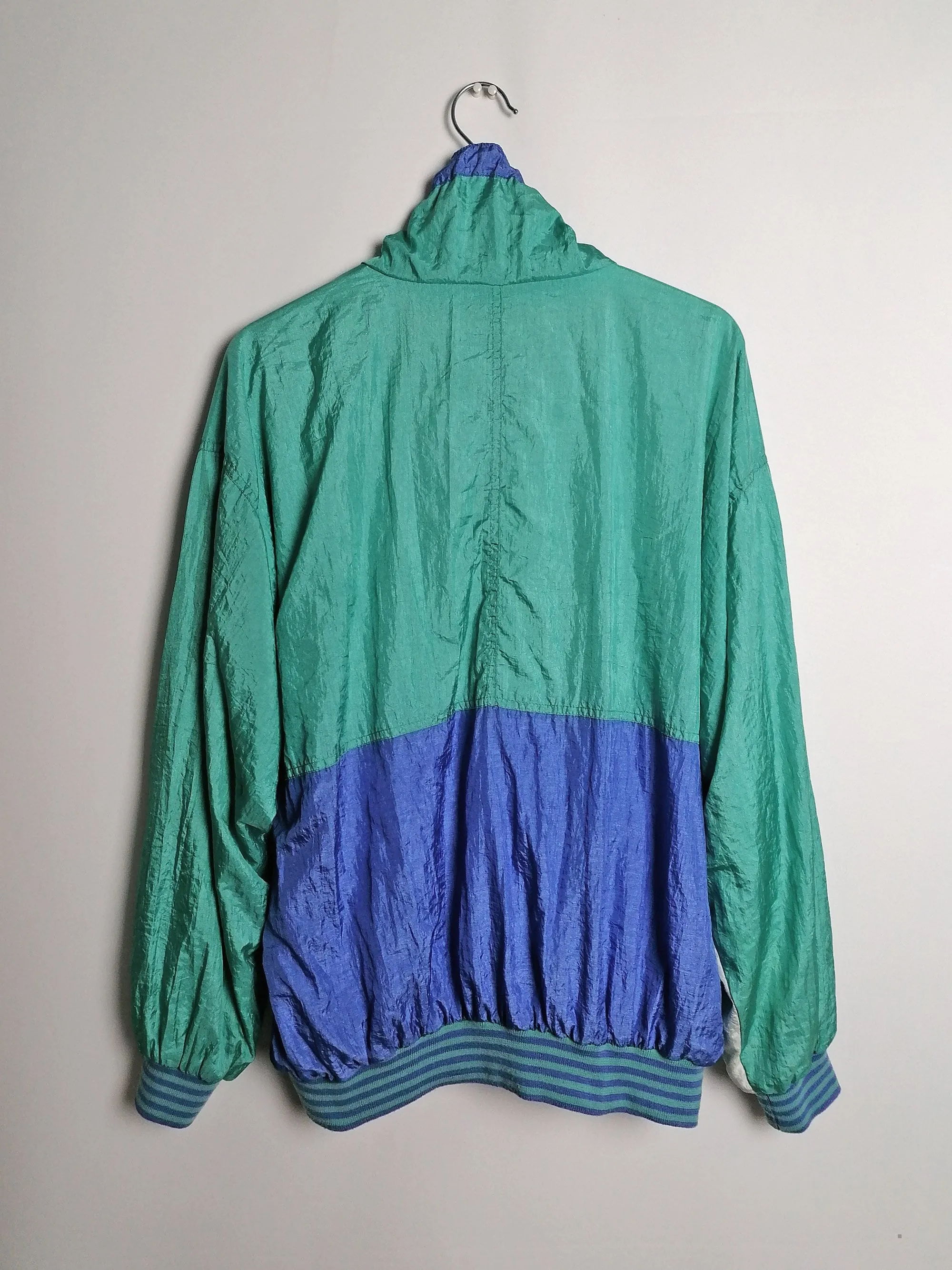 90's SPORTLINE Unisex Oversized Retro Windbreaker Track Jacket - size M-L