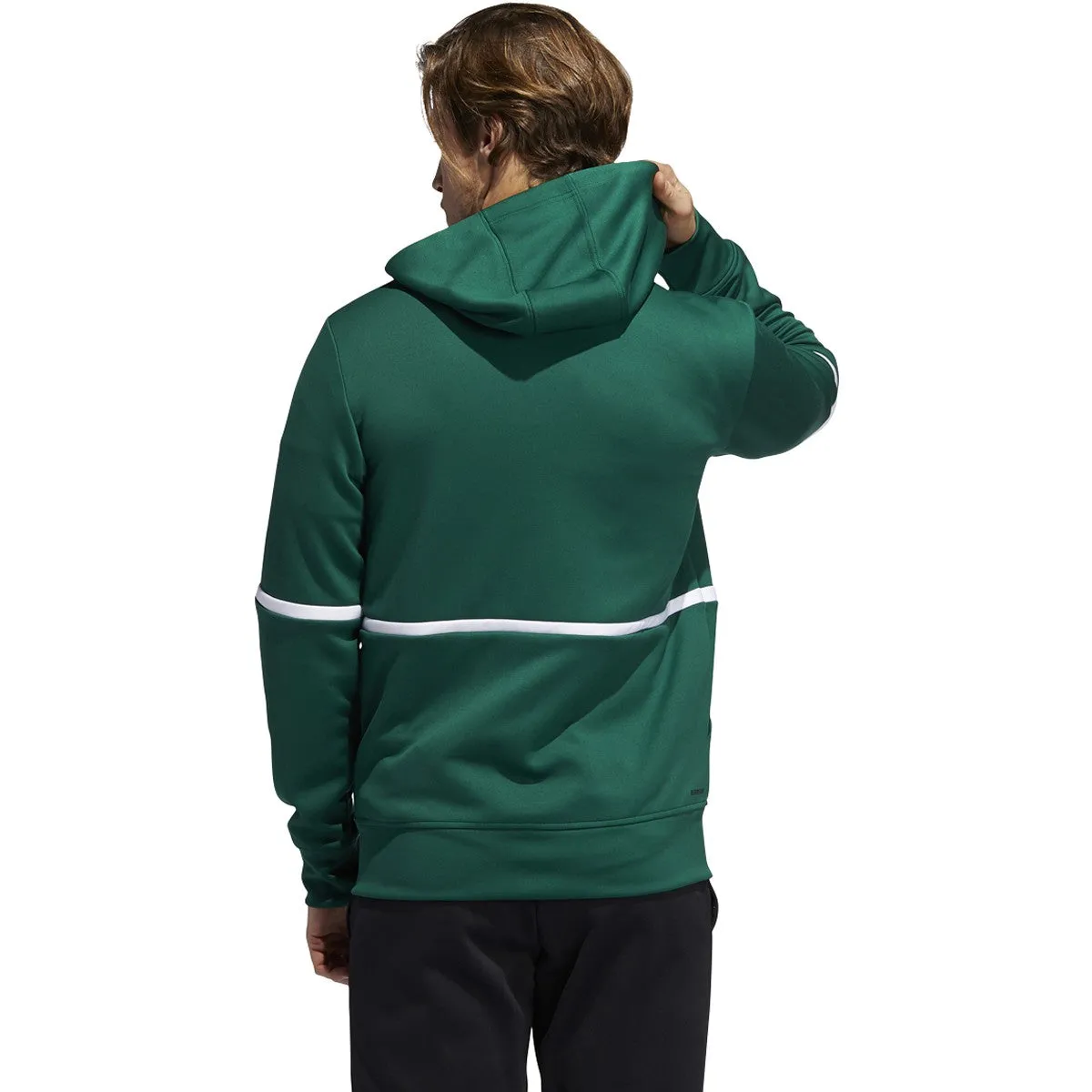 adidas Men's Team Dark Green/White Under The Lights Full Zip Jacket