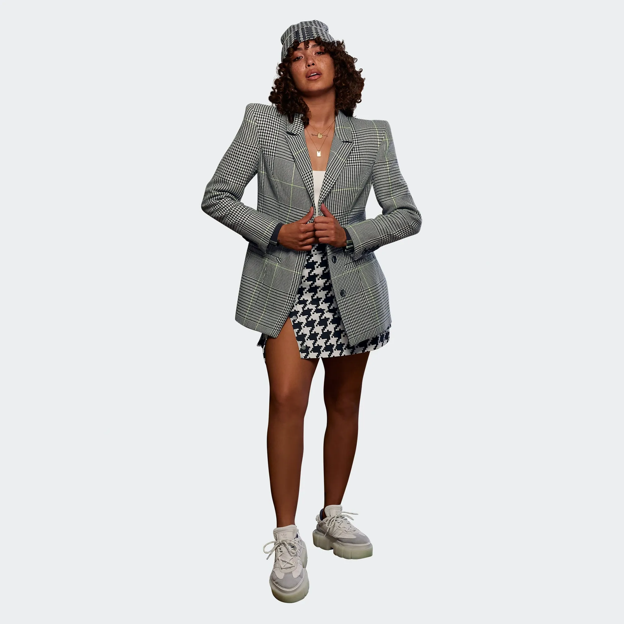 Adidas x Ivy Park Womens Suit Jacket 'Wht/Blk/Slime'