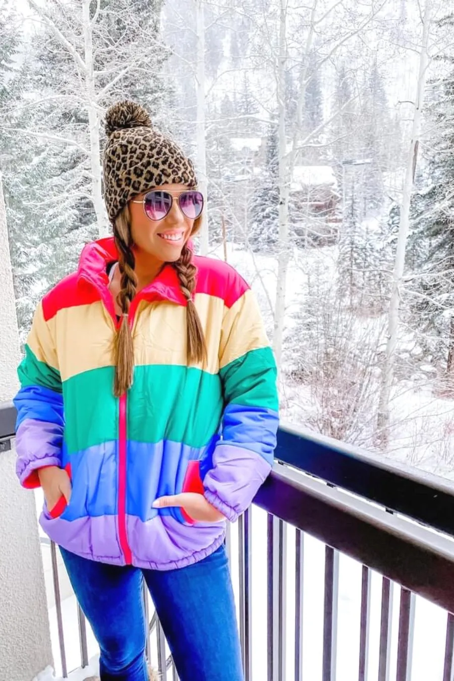 Adult Rainbow Puffer Jacket