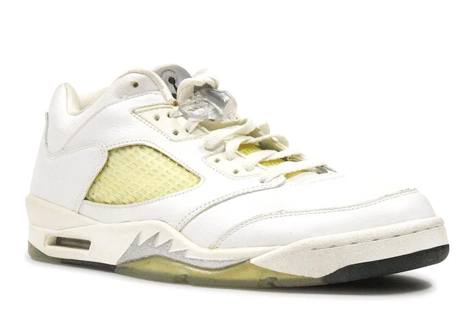 Air Jordan 5 Retro "White/Metallic Silver" Low WMNS