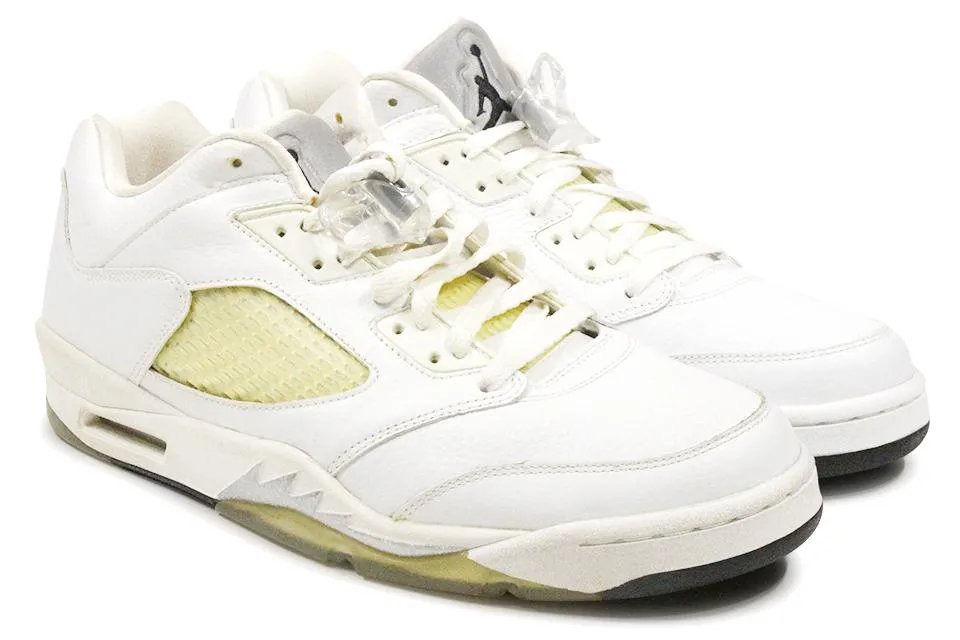 Air Jordan 5 Retro "White/Metallic Silver" Low WMNS