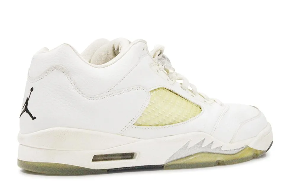 Air Jordan 5 Retro "White/Metallic Silver" Low WMNS