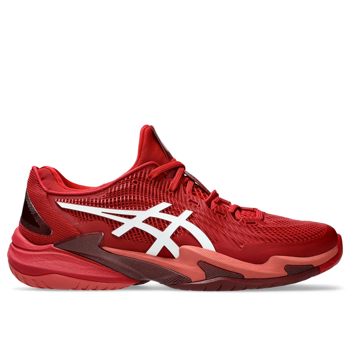 Asics Court FF 3 Novak Men Cranberry White     3 