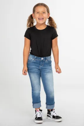 Baby Girls WannaBettaFit Cuffed Denim Skinny Jeans