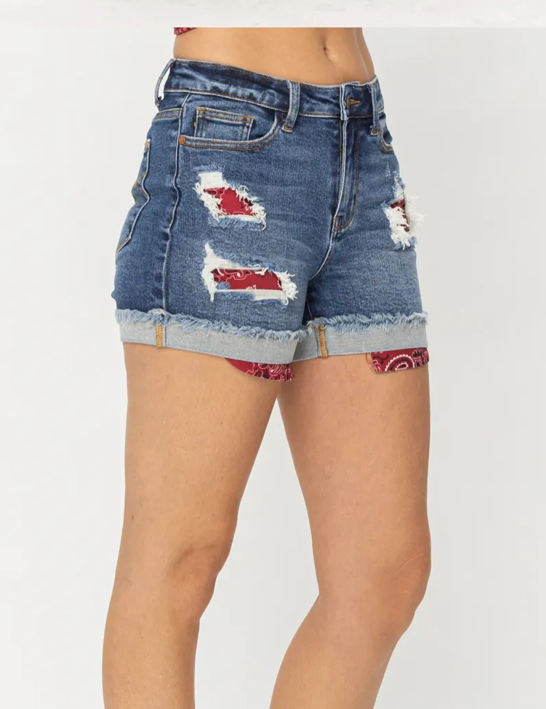 Bandana Pocket Judy Shorts