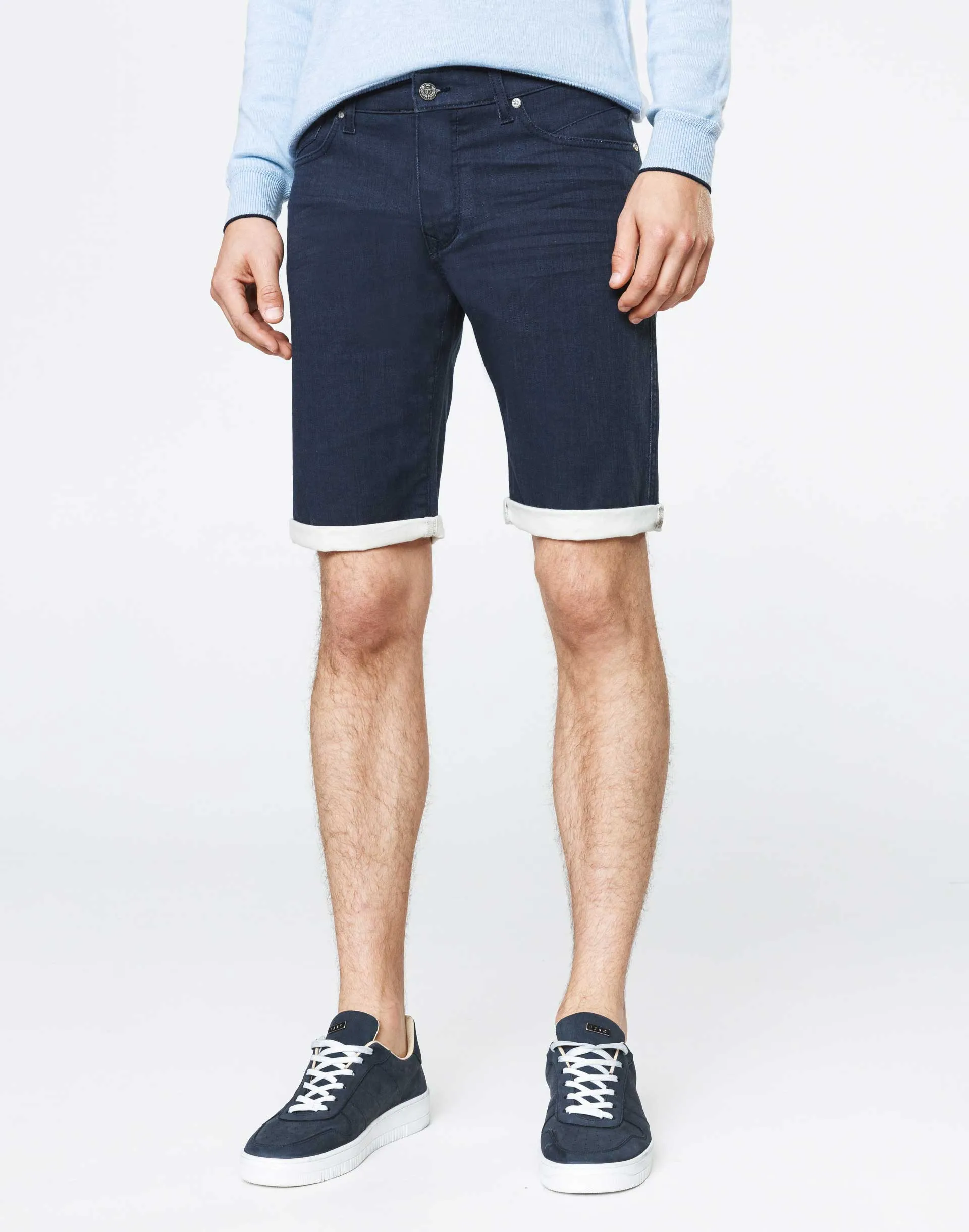 Bermuda slim denim marine