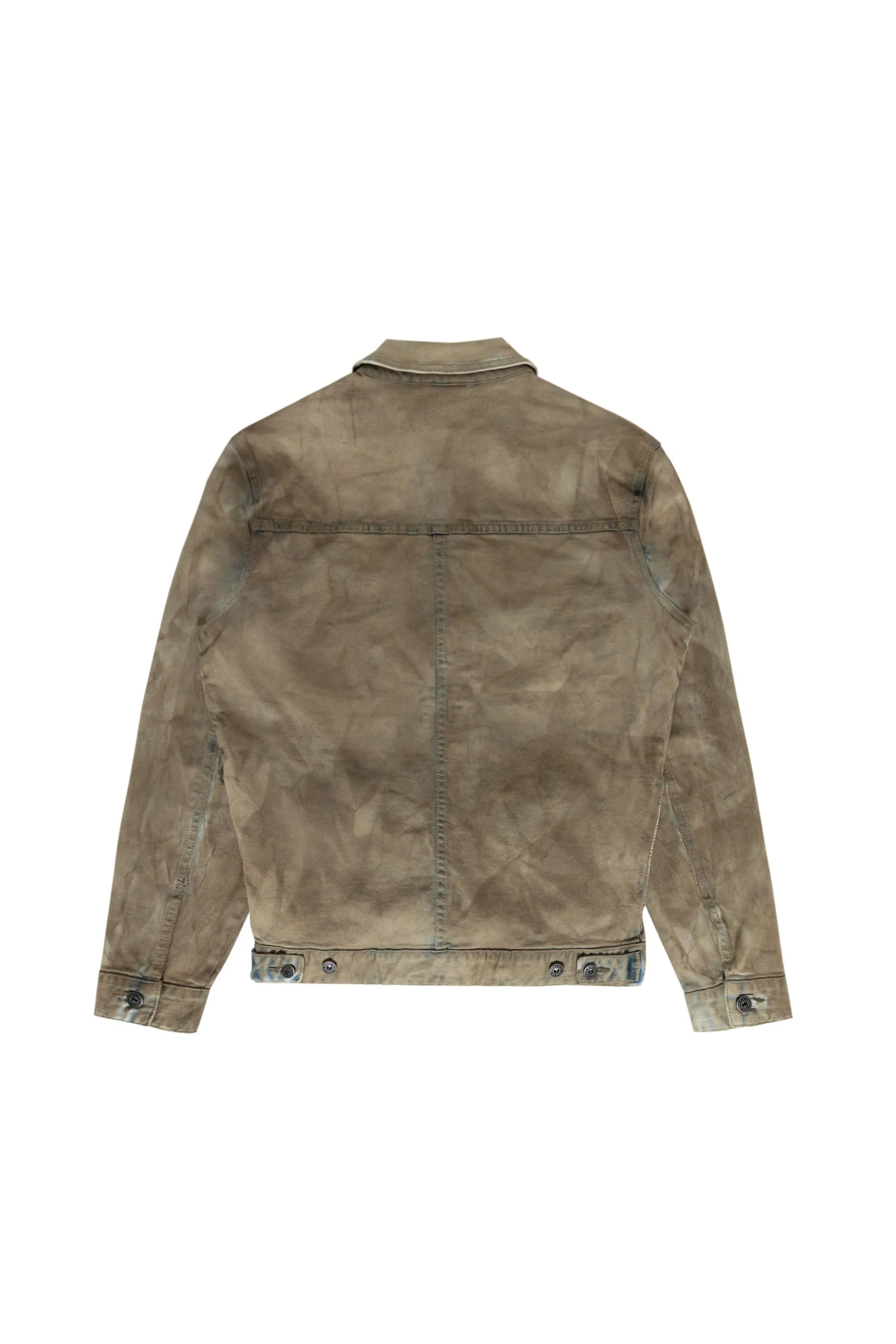 Big and Tall Overspray Utility  Jean Jacket - Hazelnut