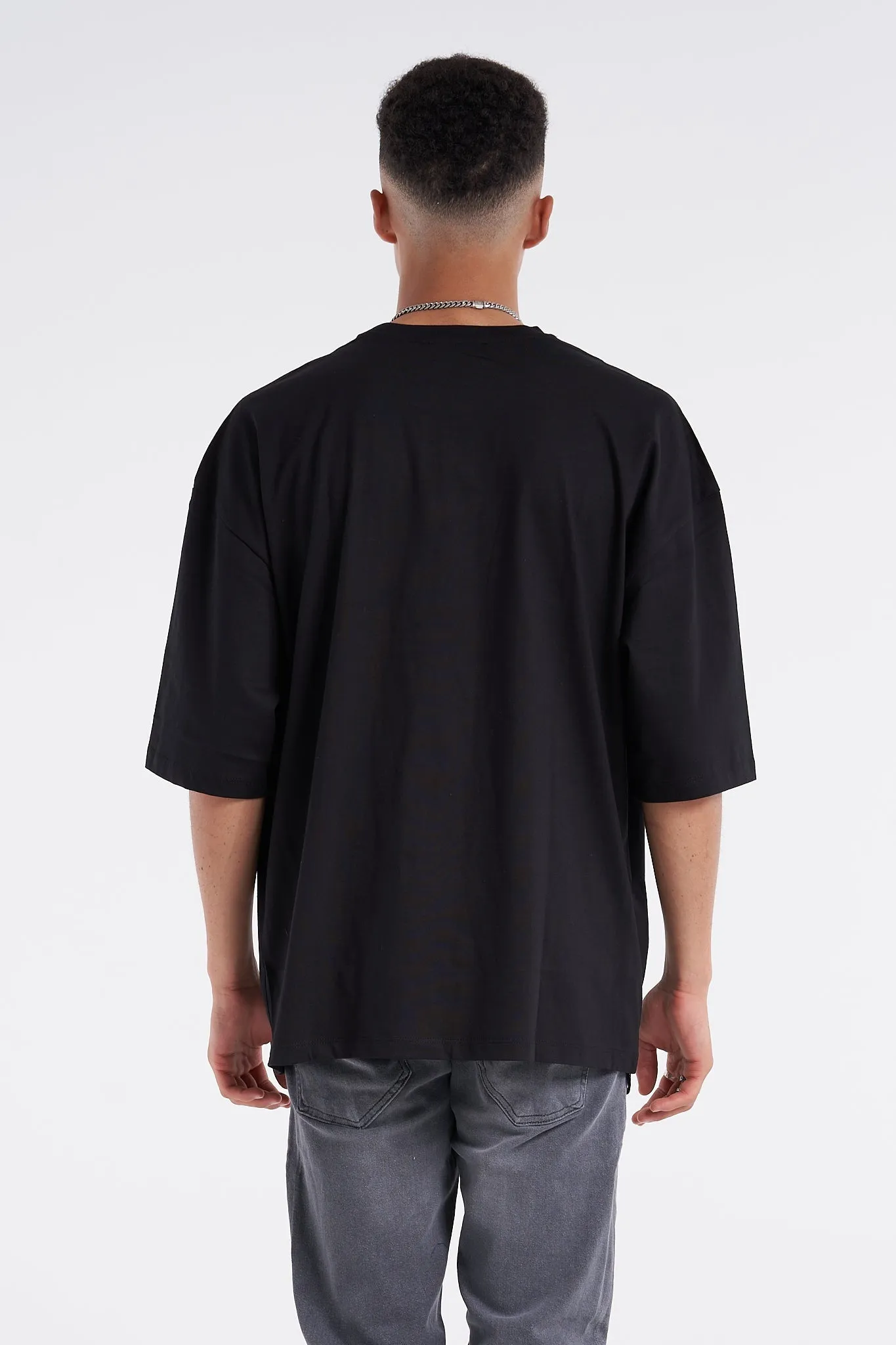 Blank Oversized Premium Tee Black