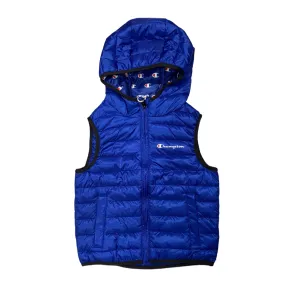 Champion sleeveless jacket with hood for children 306774 ultramarine blue