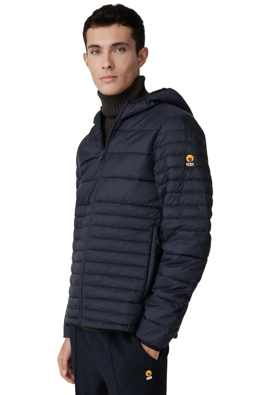 Ciesse Piumini Short men's jacket with hood Keefe blue