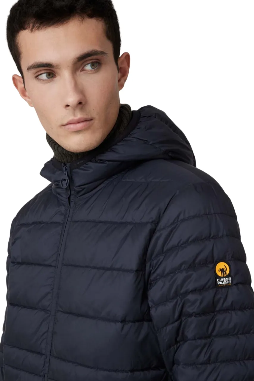 Ciesse Piumini Short men's jacket with hood Keefe blue