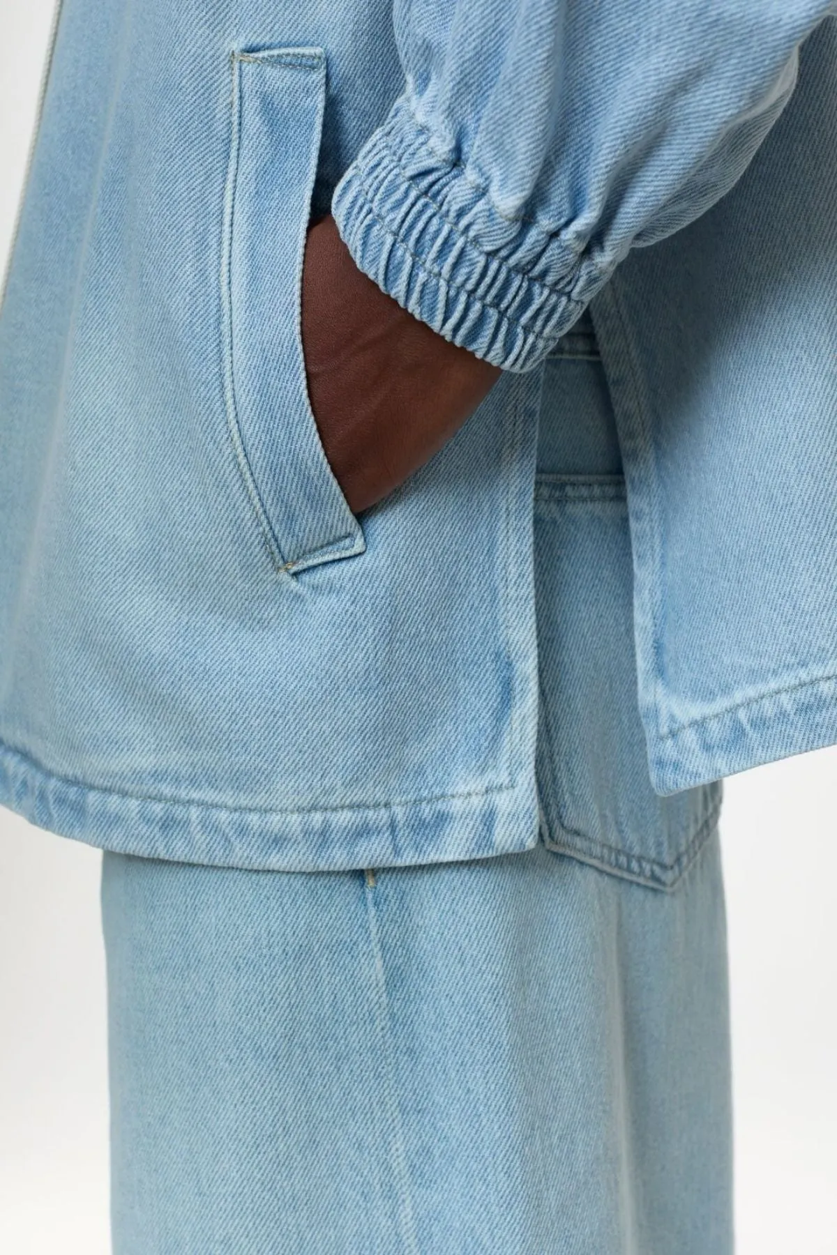 Closed Denim Hoodie - Light Blue