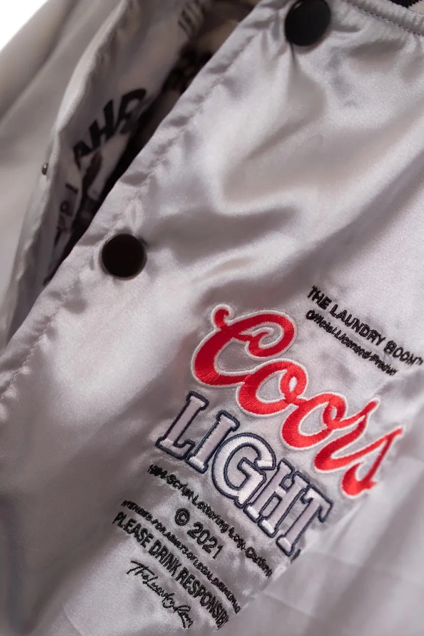 Coors Light Official TM Varsity Jacket - Silver