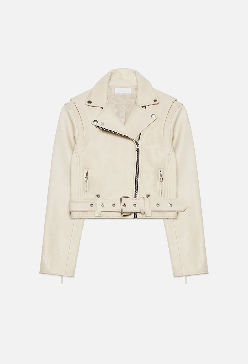 Cropped Rider's Jacket / Cream