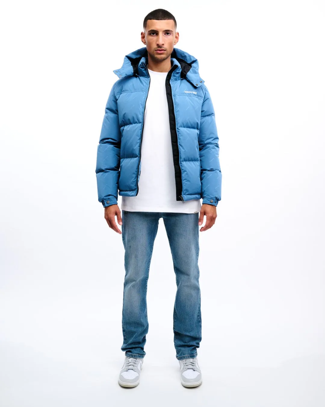 CROYEZ ALLOVER PUFFER JACKET - VINTAGE BLUE