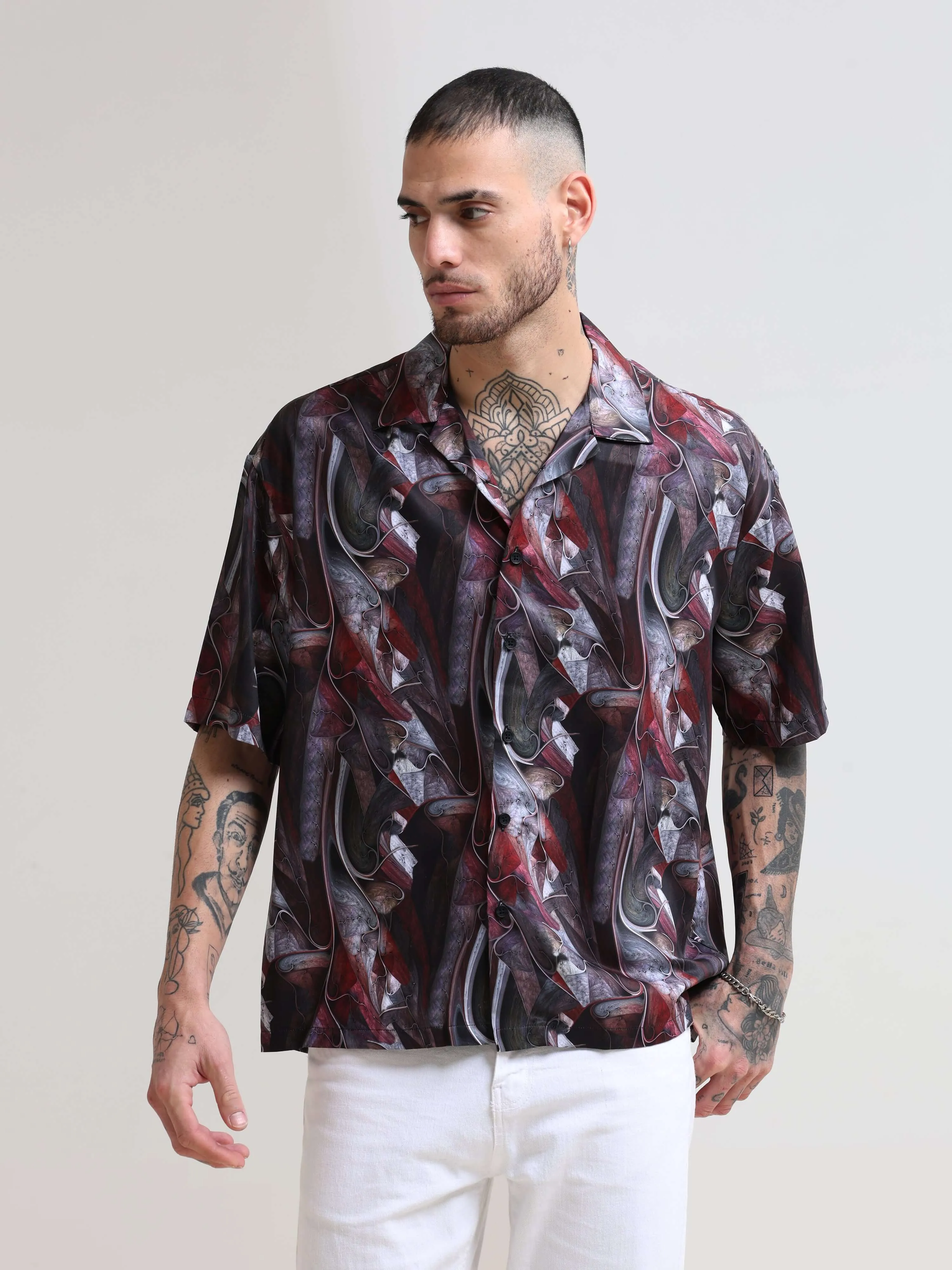 Cuban Wave Oversized Shirt