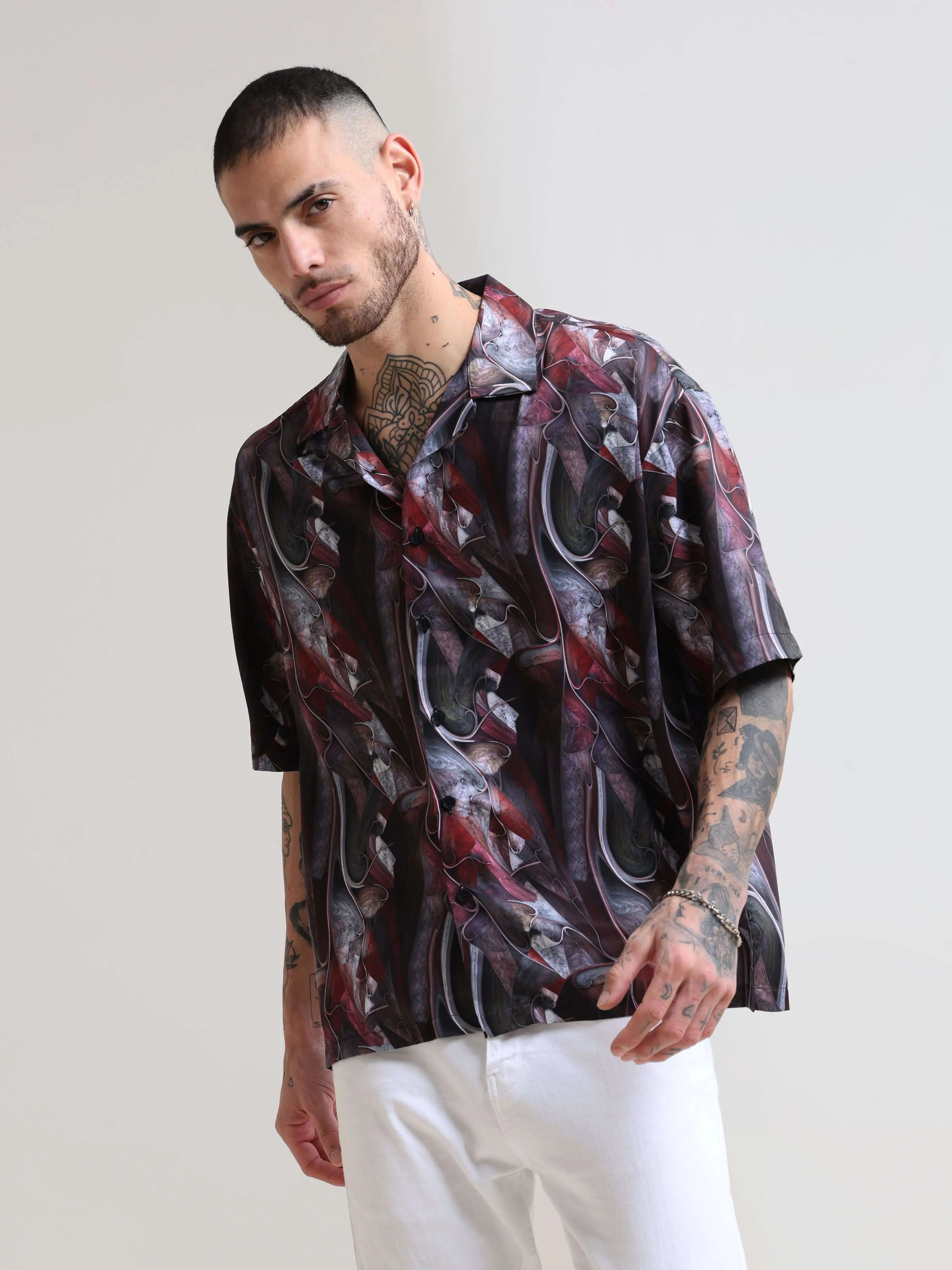 Cuban Wave Oversized Shirt