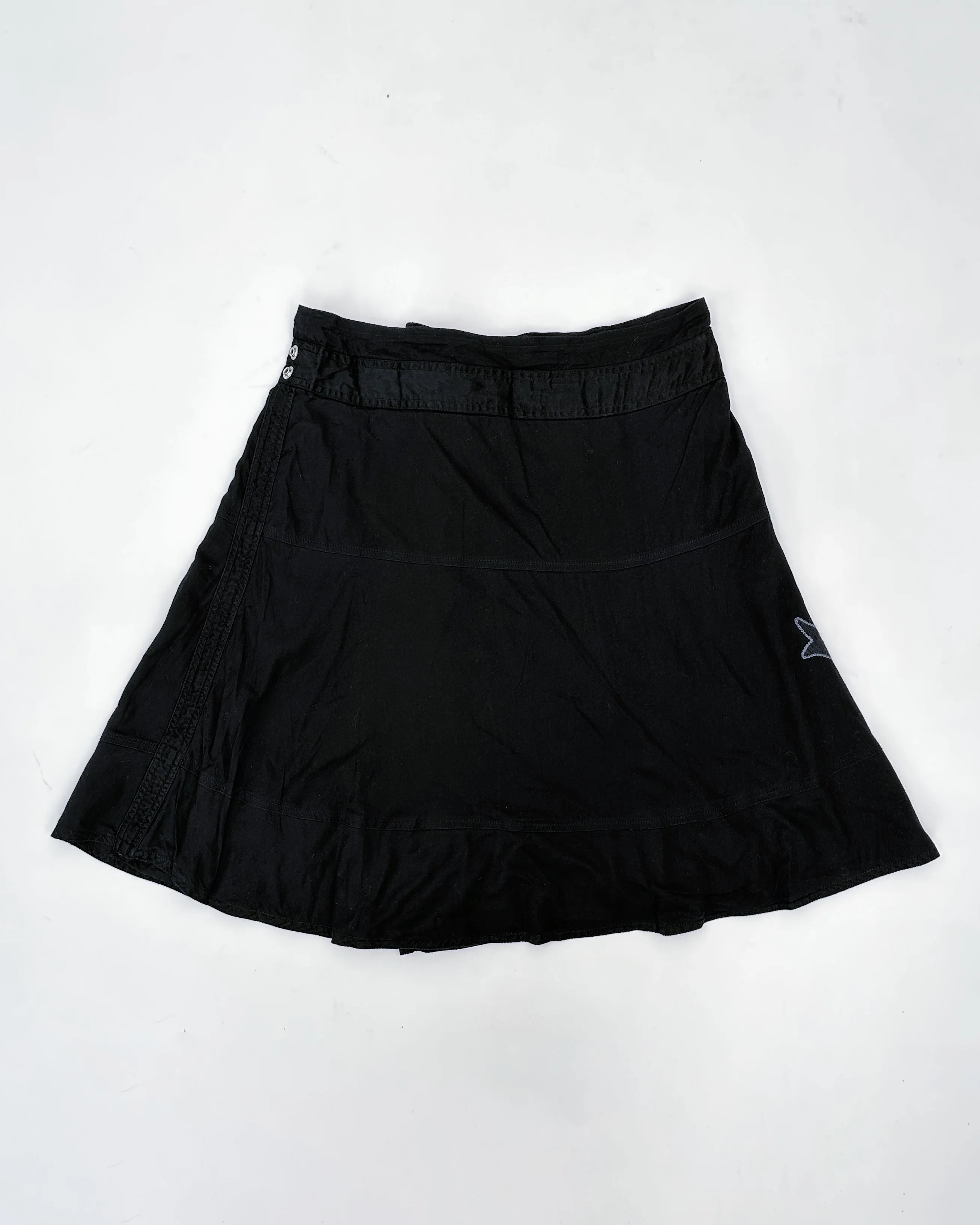 Diesel Black Flame Skirt 2000's