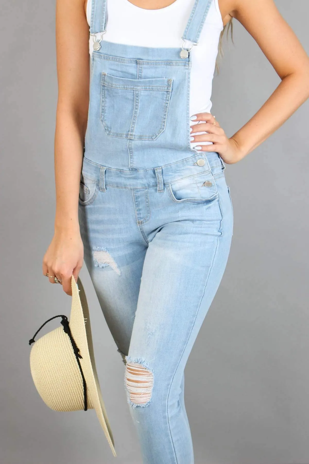 Distressed Overalls