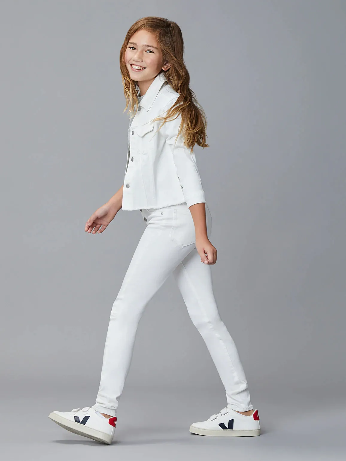 DL Chloe White Hi Rise Jeans