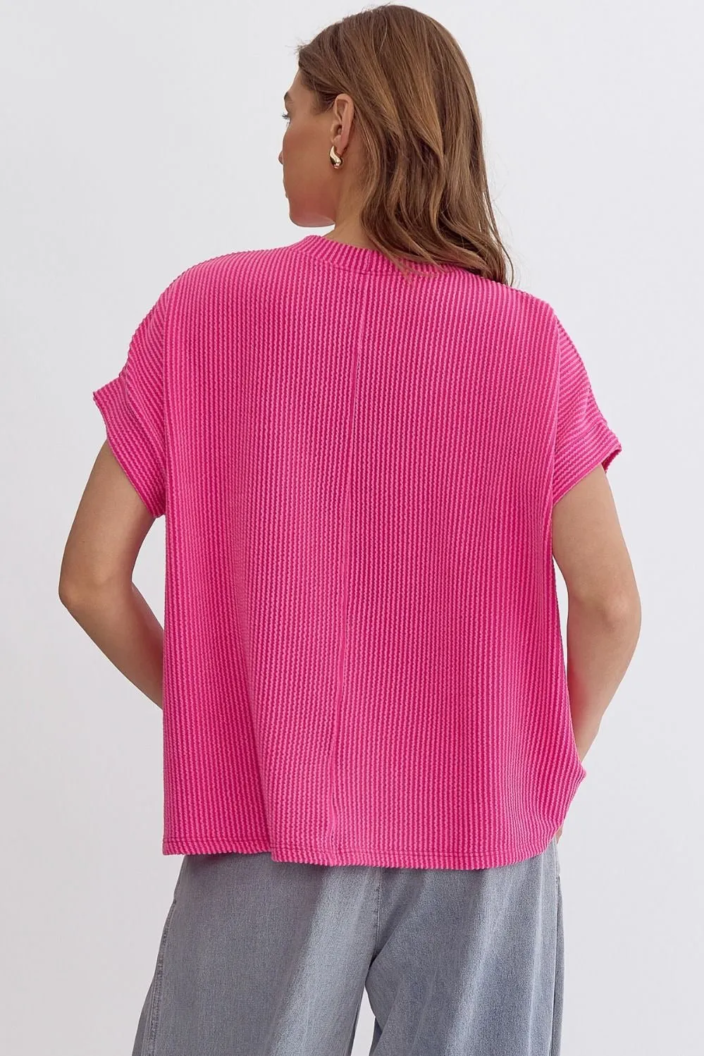 FINAL SALE - Oversized Ribbed Tees - 3 Colors!