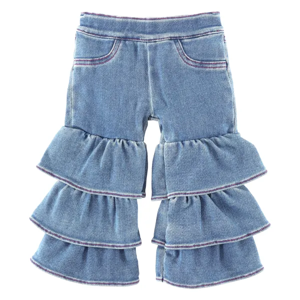 Girl's WRANGLER BABY GIRL TIERED FLARE JEAN