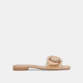 GRECIA SANDALS LT NATURAL RAFFIA