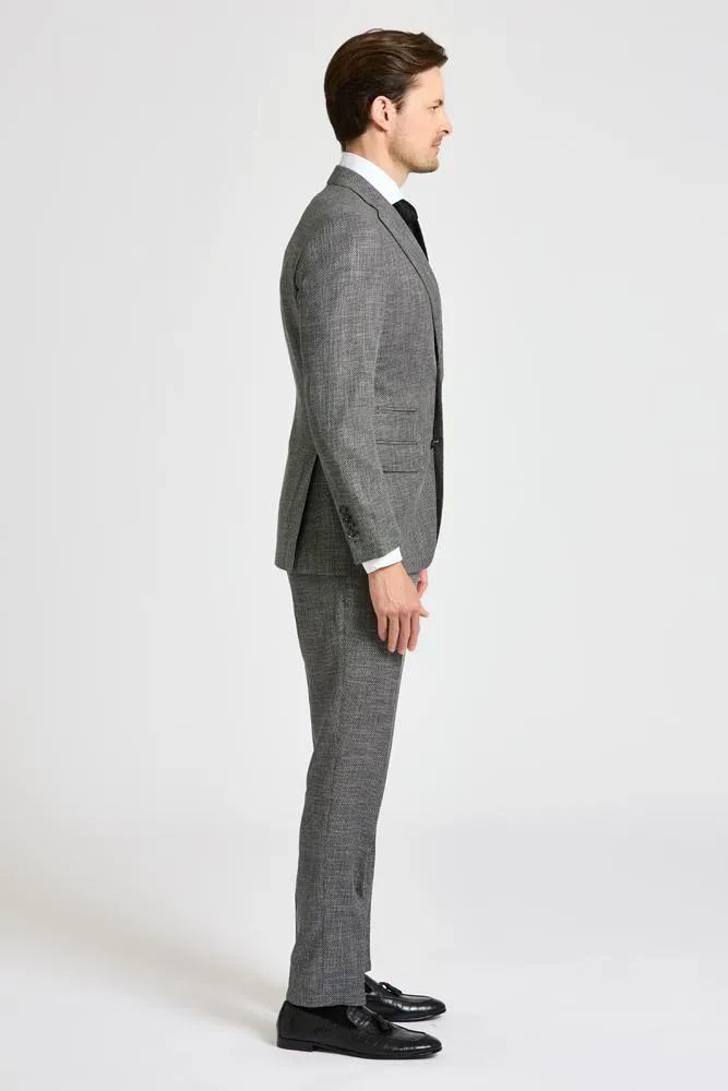 Greyson Suit - Grey Black Circle