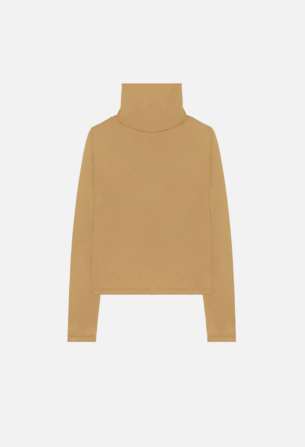 High Twist Cotton Turtleneck / Gold