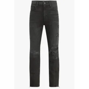 Hudson Walker Ripped Kicked Flare Bootcut Jean (Destructed Black)