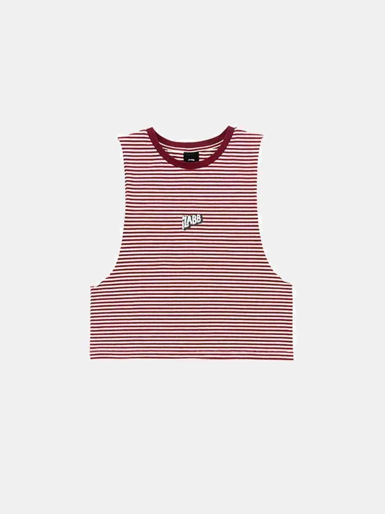 ilabb Womens Ripper Muscle Tank - Cream / Maroon