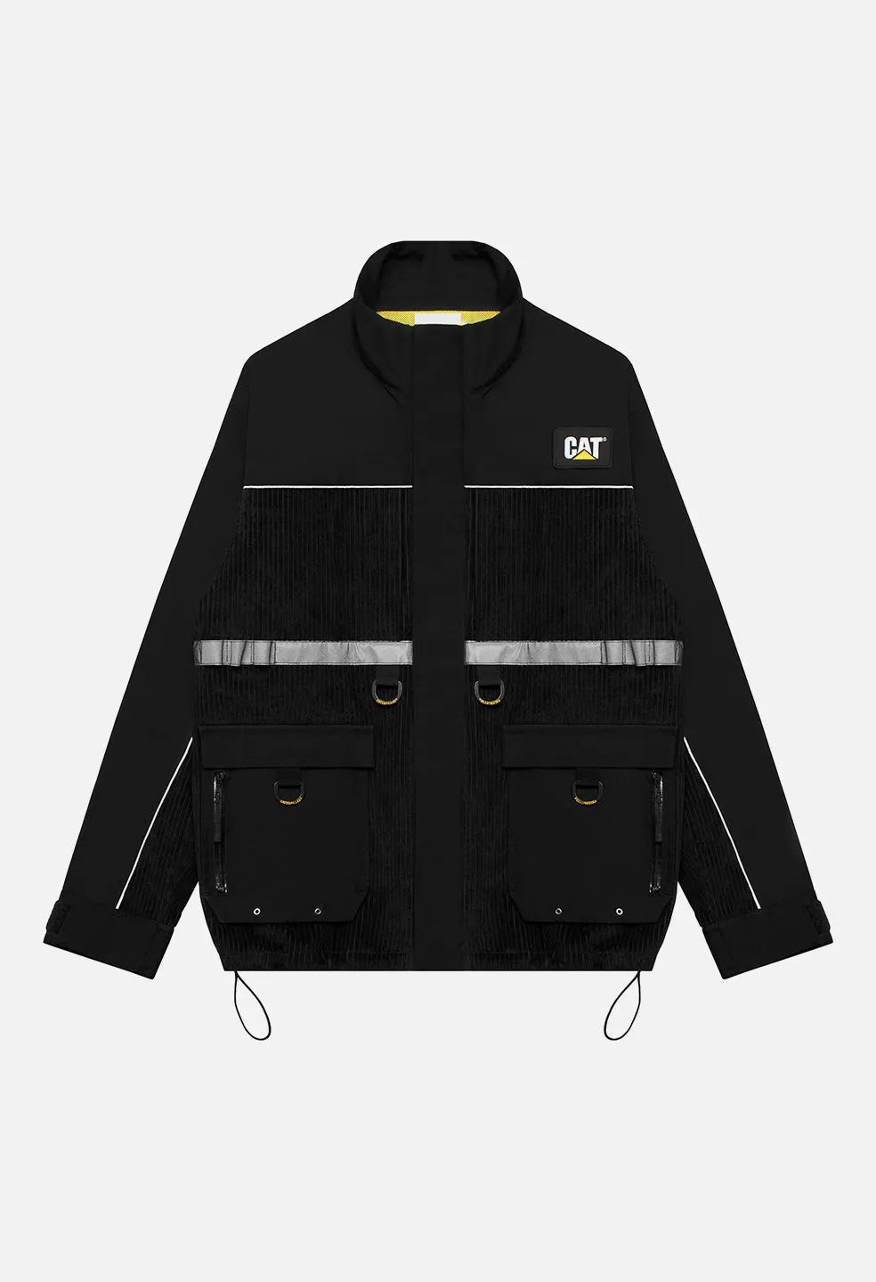 JE X CAT Corduroy Zip Up Jacket / Black