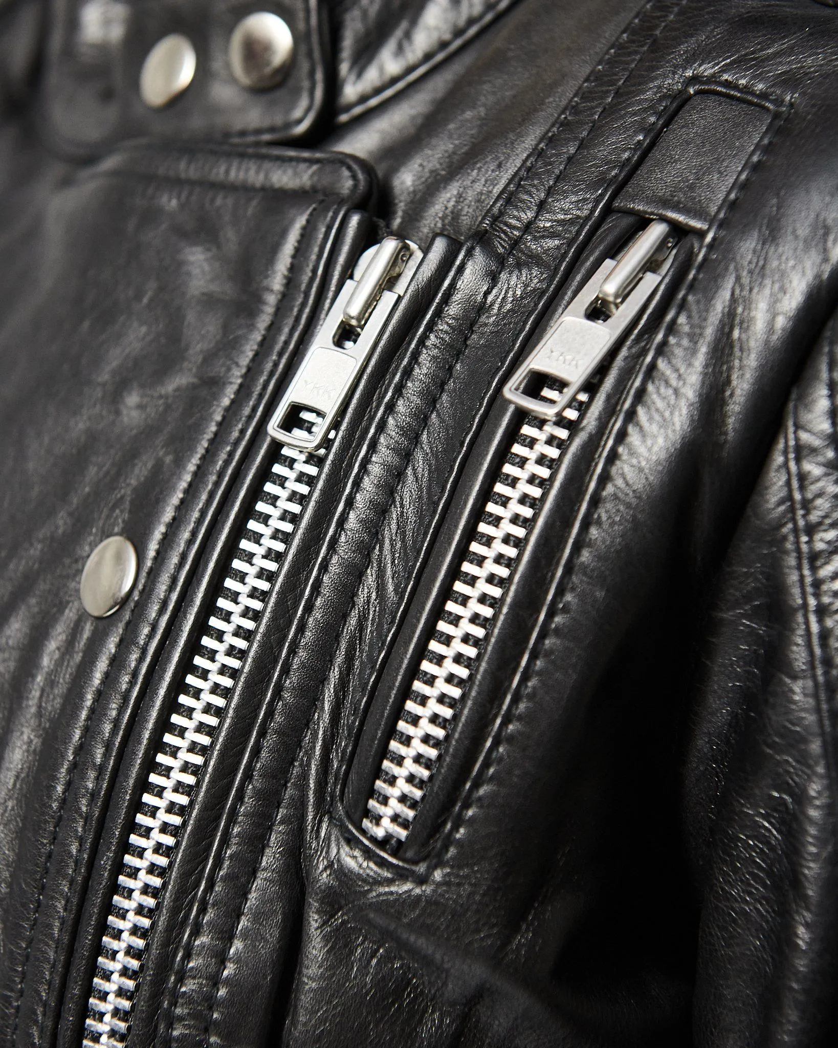 MODERN VICE ZIP & SNAP MOTO JACKET