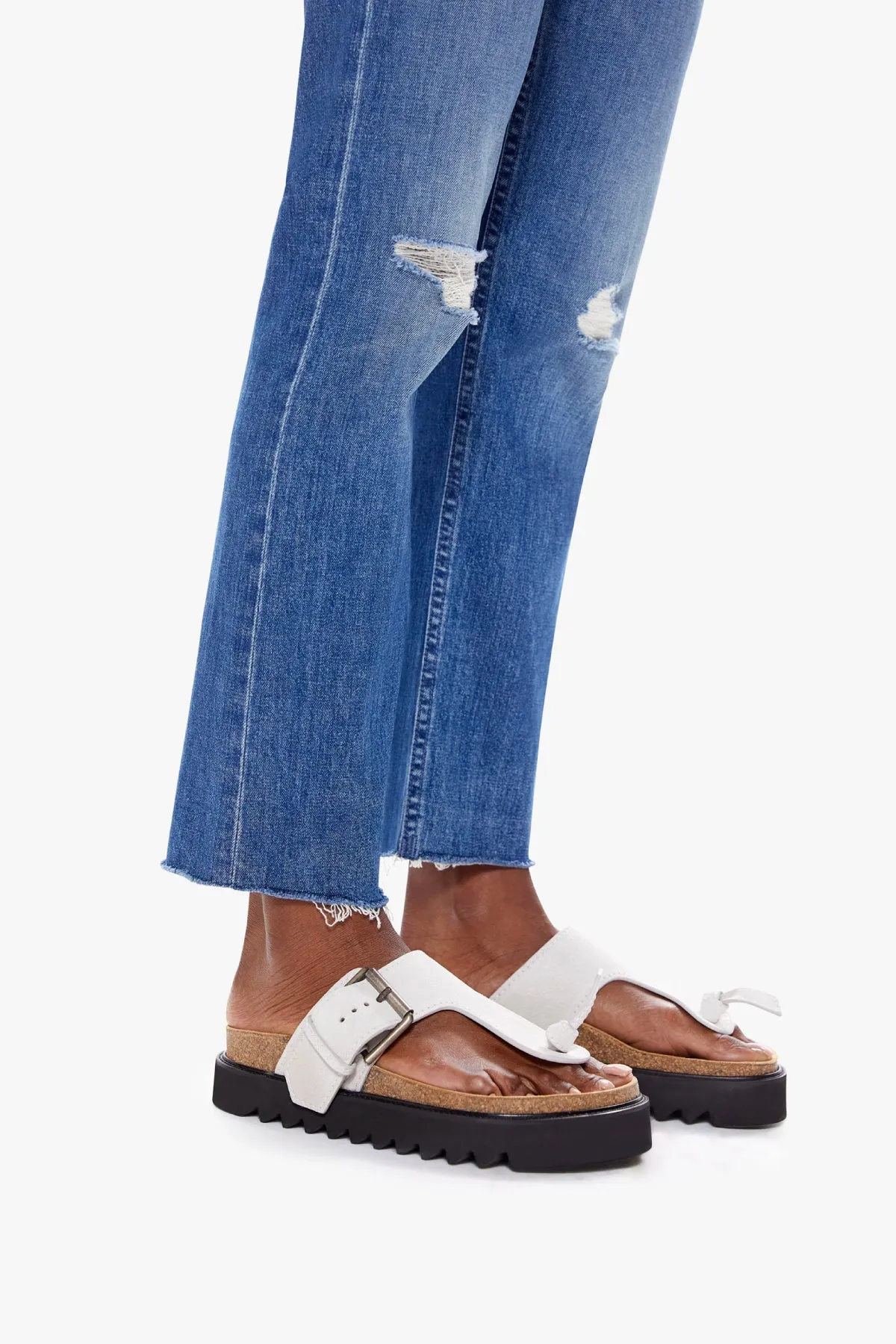 Mother Denim The Tomcat Ankle Fray Jean - Globe Trotter