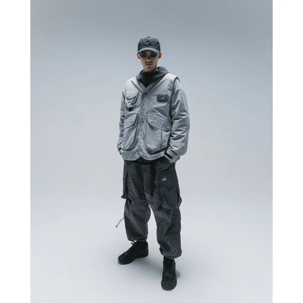 NINE POINT NINE CAIRN UTILITY JACKET-LIGHT GREY