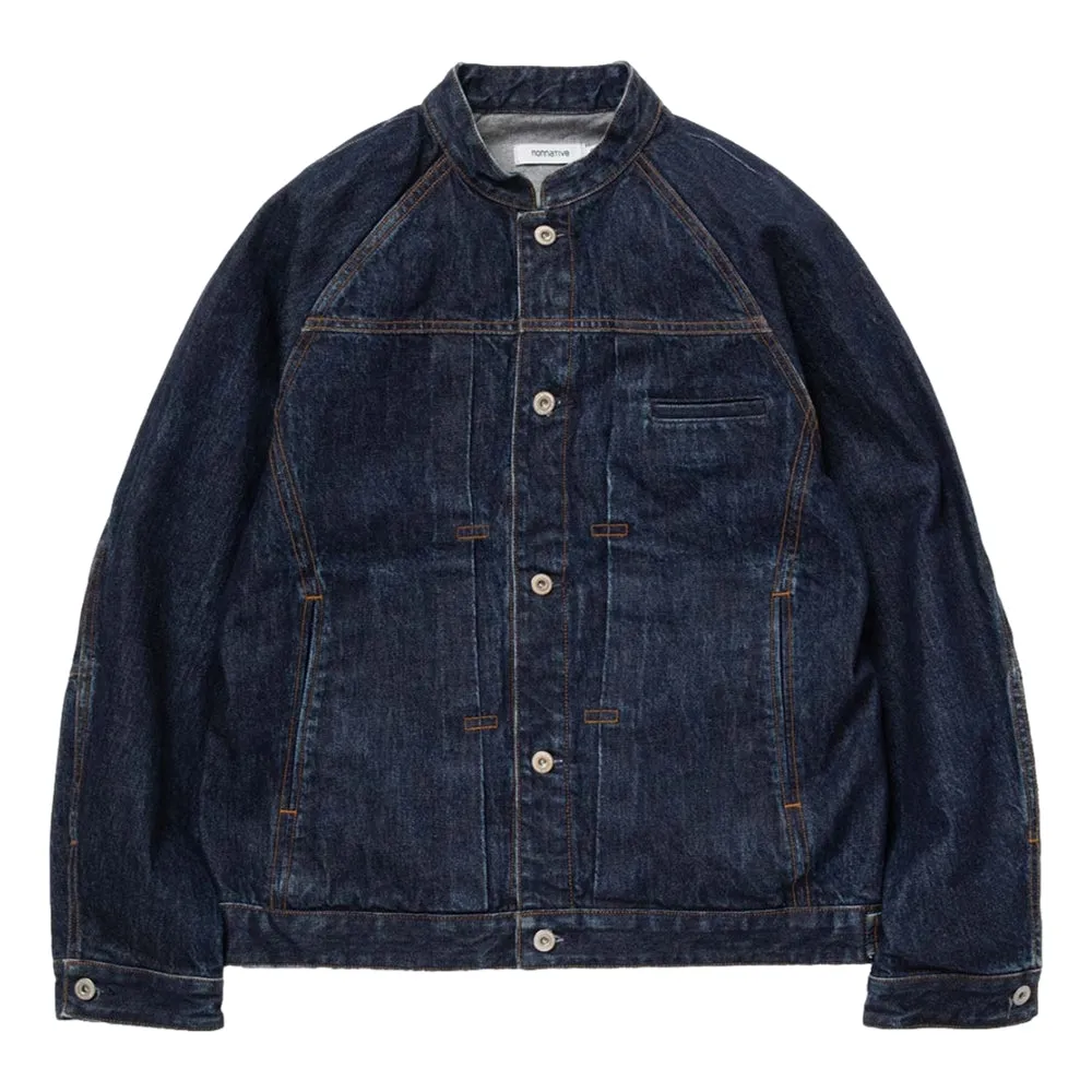 NONNATIVE TRUCKER BLOUSON COTTON 13.5OZ DENIM RW-INDIGO