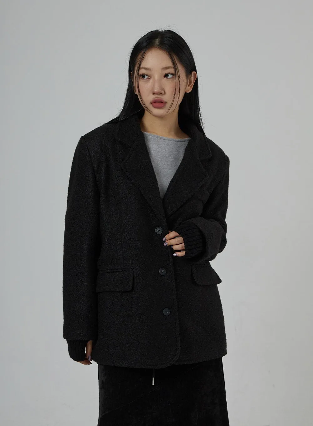 Oversized Button Winter Jacket CD28