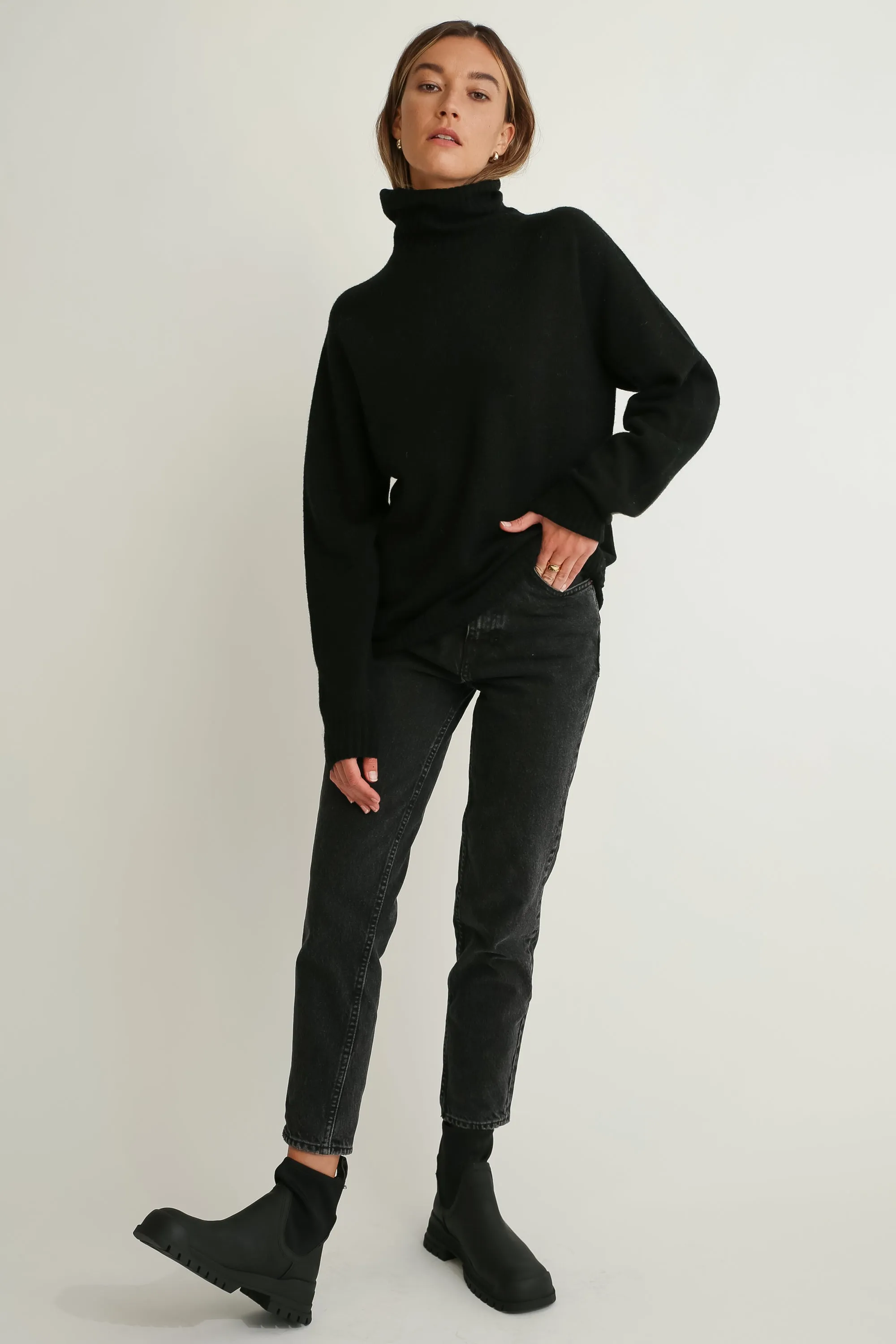 Oversized Wool Turtleneck