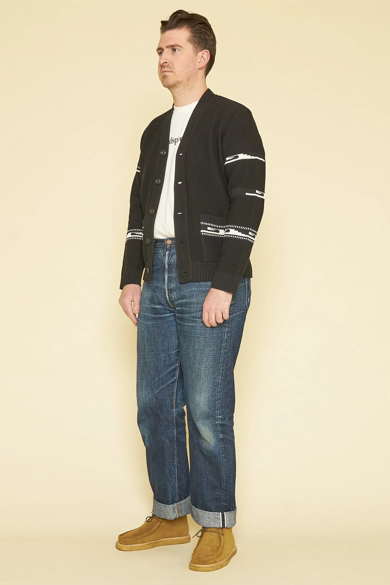 Rats Native Kanoko Cardigan - Black