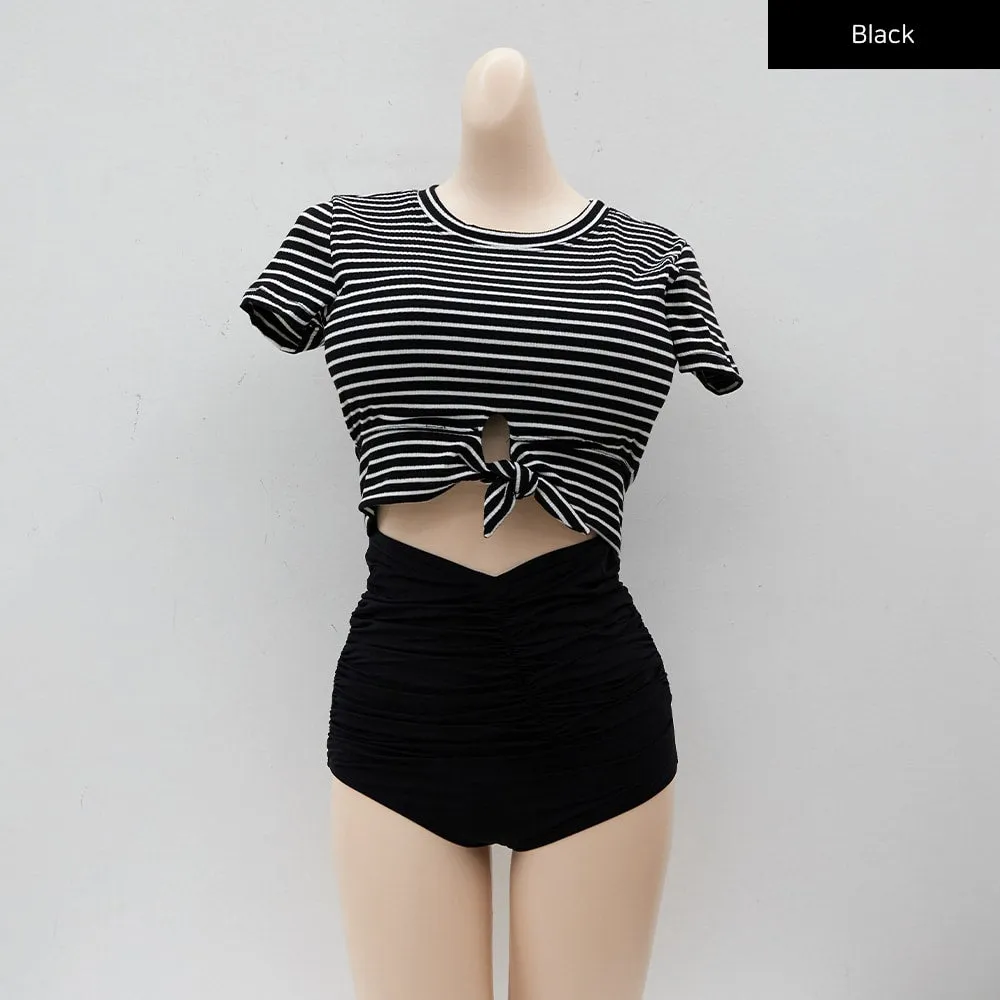 Striped Cropped Binkini CY27