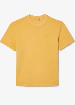 T-shirt Lacoste natural dyed jaune