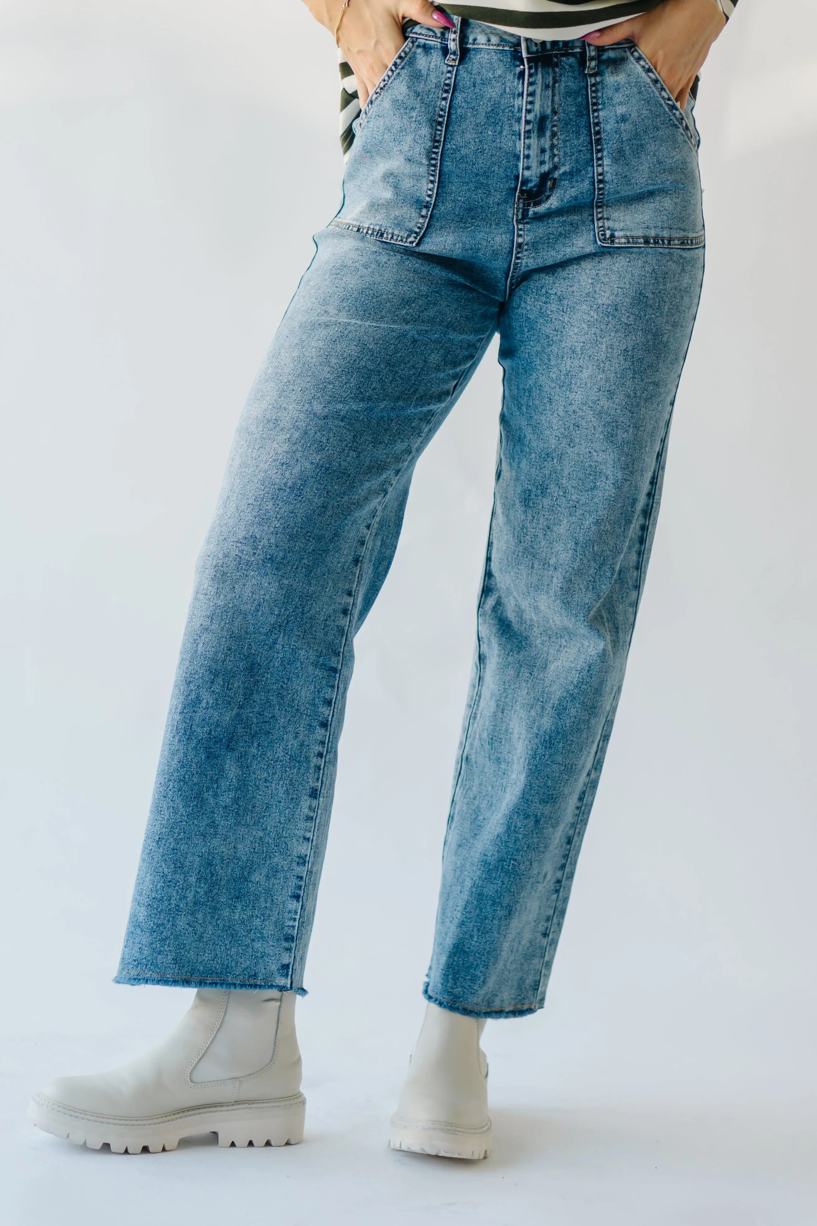 The Moberg Wide Leg Jean in Medium Wash