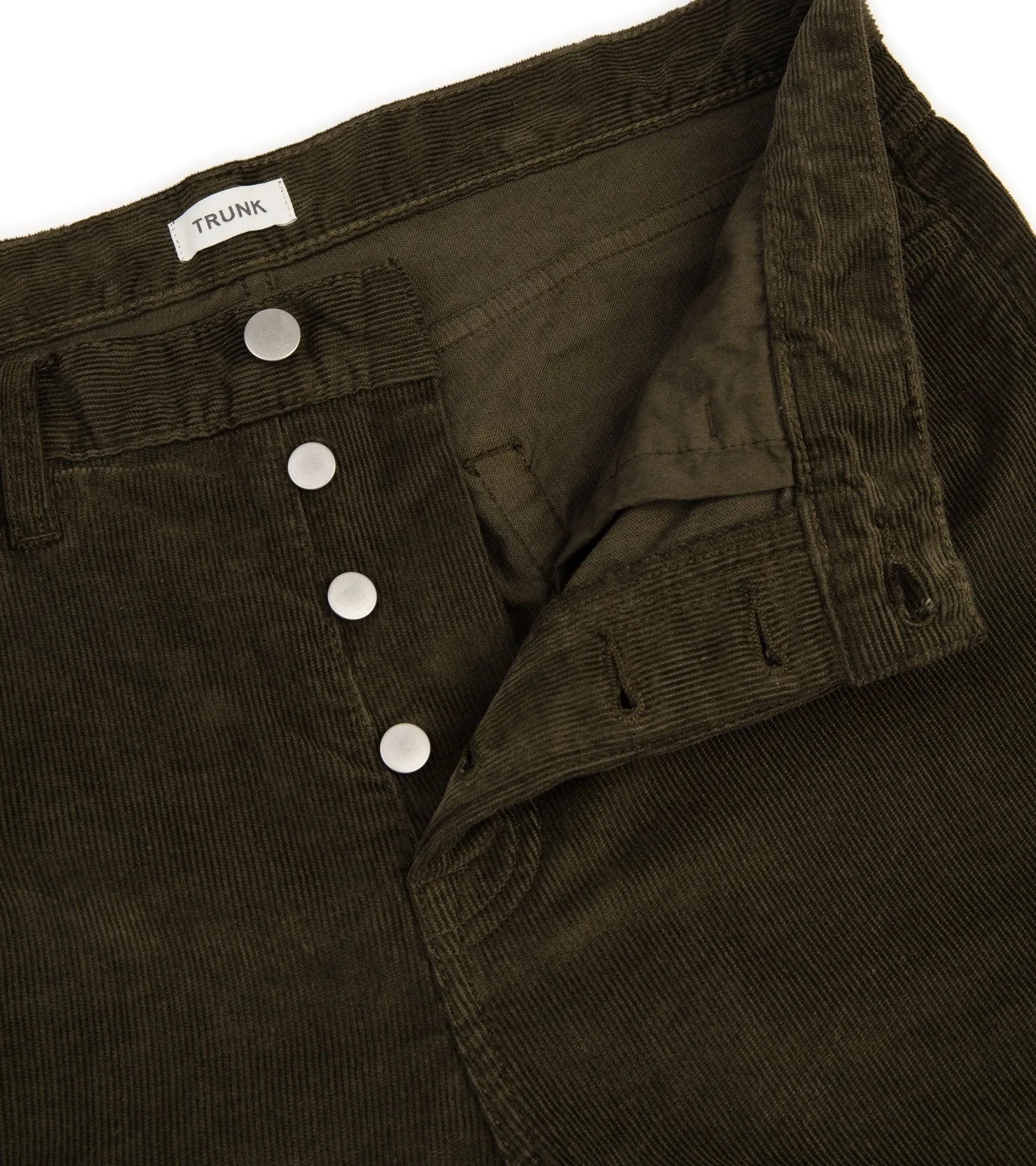 Trunk Duke Corduroy 5 Pocket Trousers: Dark Olive all