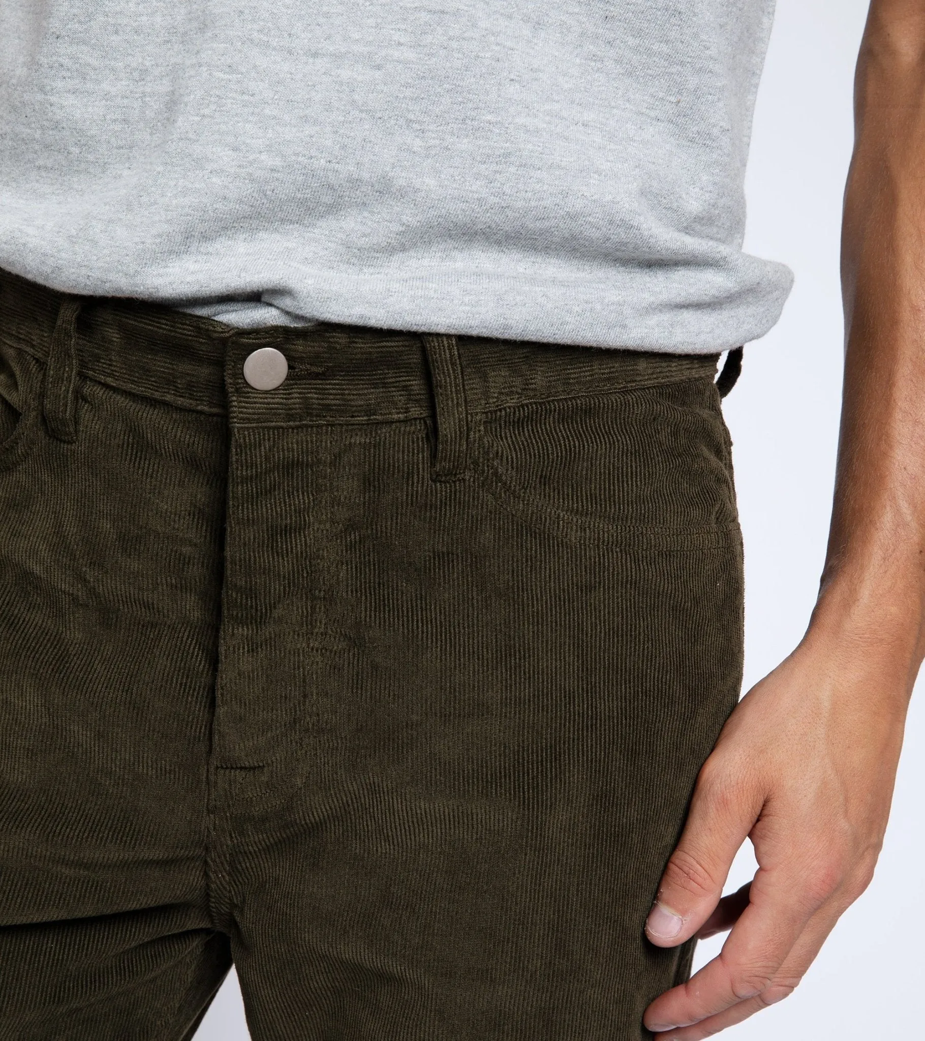 Trunk Duke Corduroy 5 Pocket Trousers: Dark Olive all