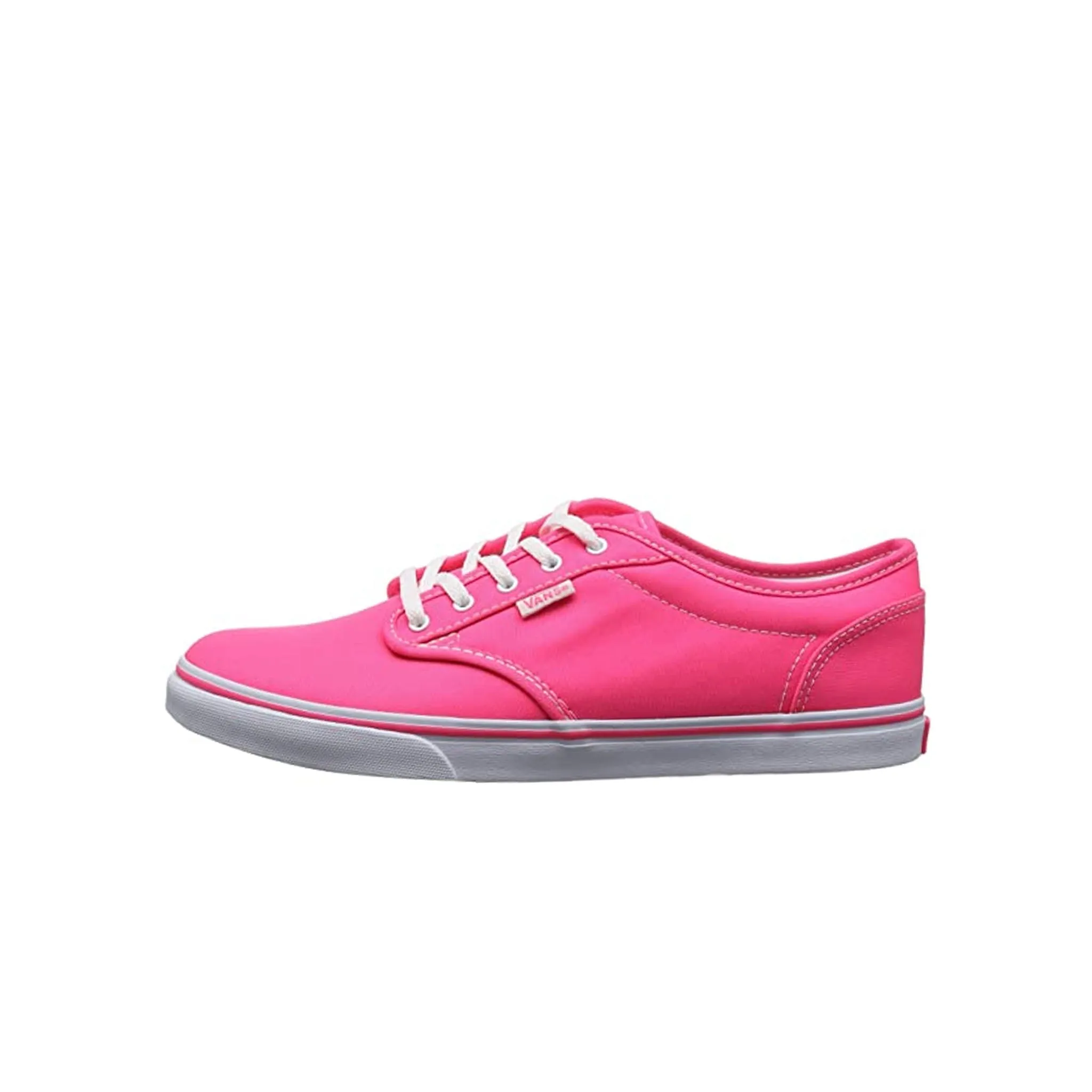 Vans Atwood Low Lace-Up Pink Canvas Womens Plimsolls NJO5T1