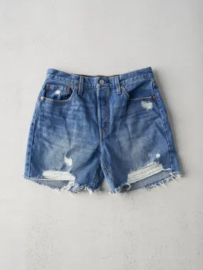 Vintage  Mid Wash Levis 501s Jean Shorts (30x6)