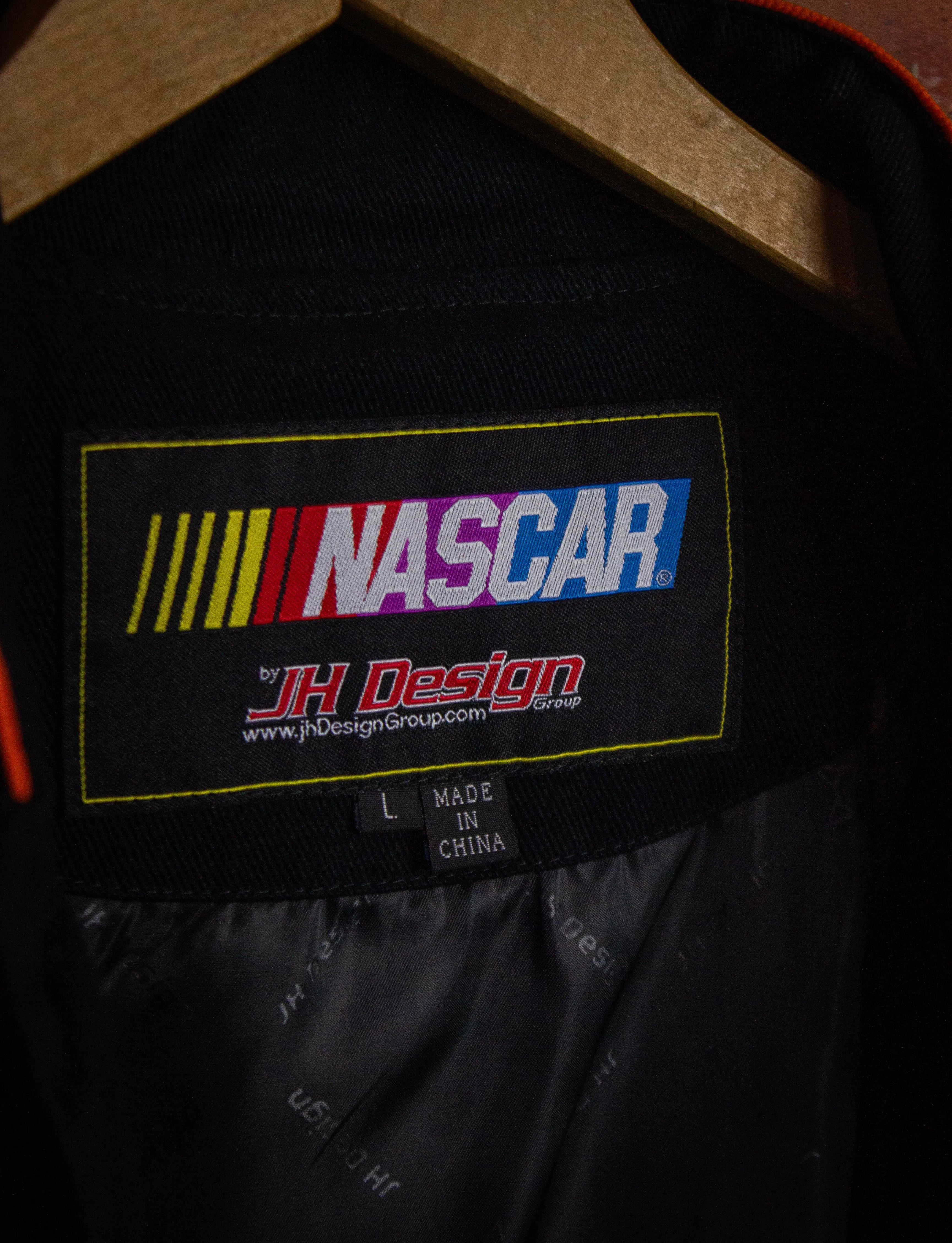 Vintage Tony Stewart Bass Pro Shop Nascar Racing Jacket Black XL